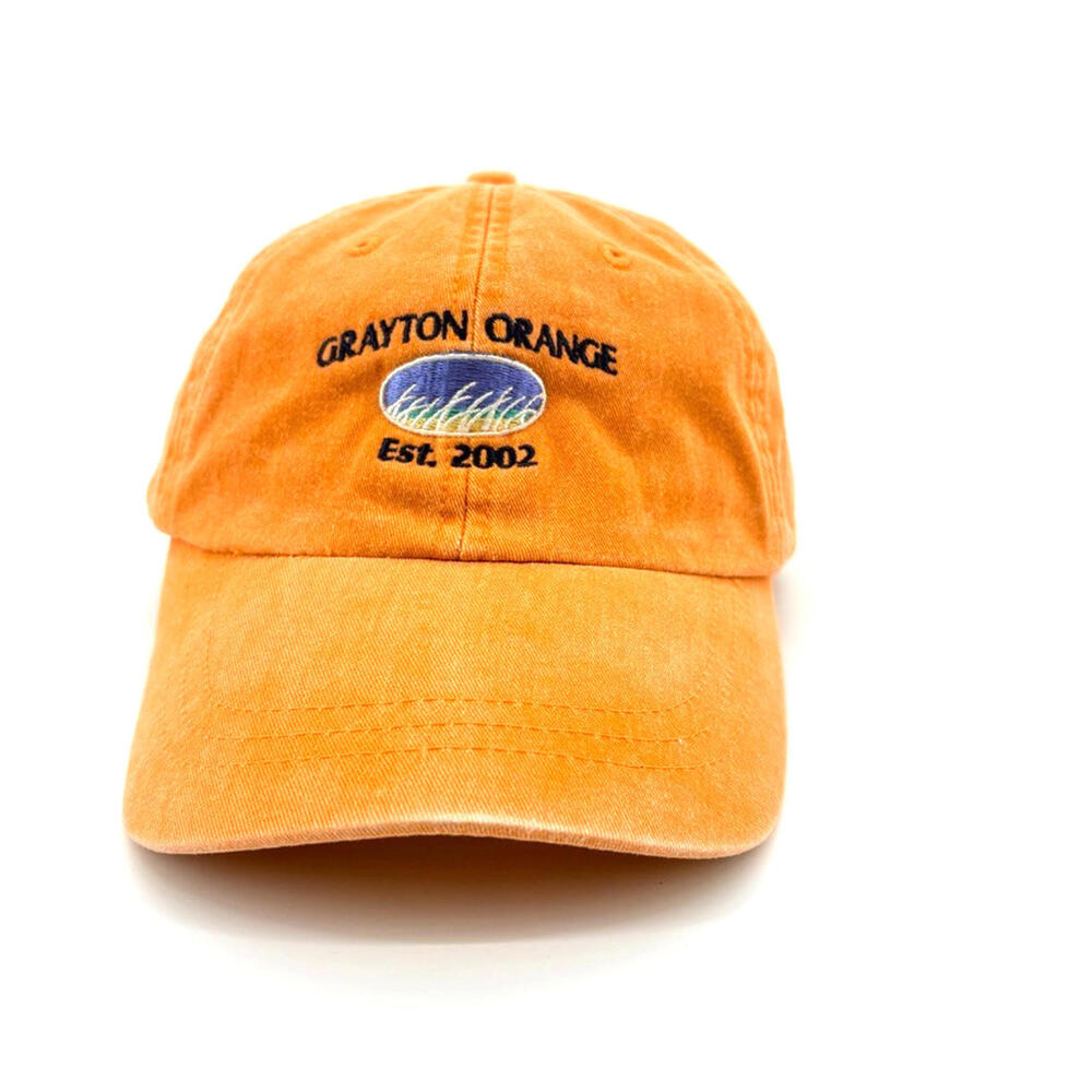 Adams Distressed Grayton Orange Est. 2002 Orange Adjustable Cap